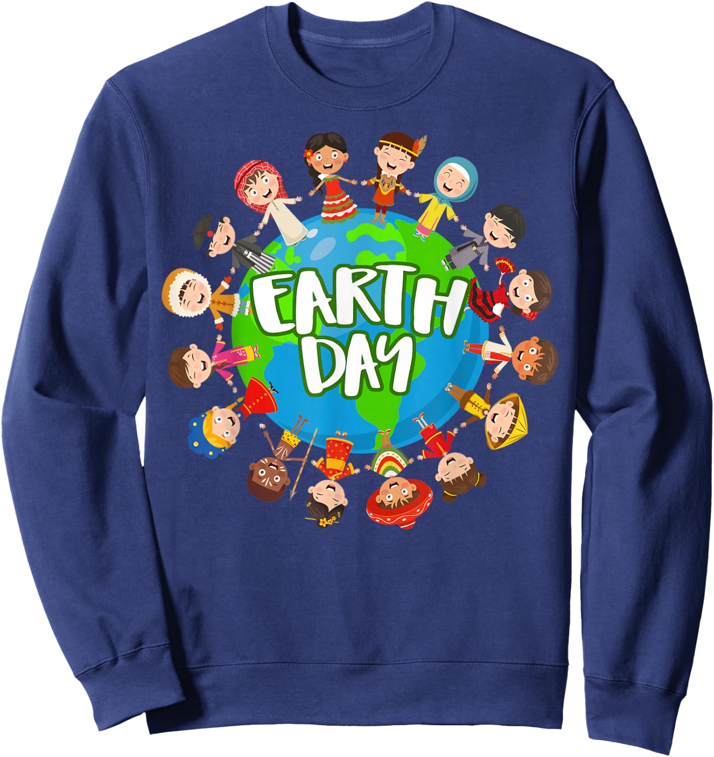Earth Day 2023 Environmental Nature Planet | & Sweatshirt - Sweatshirt | Navy