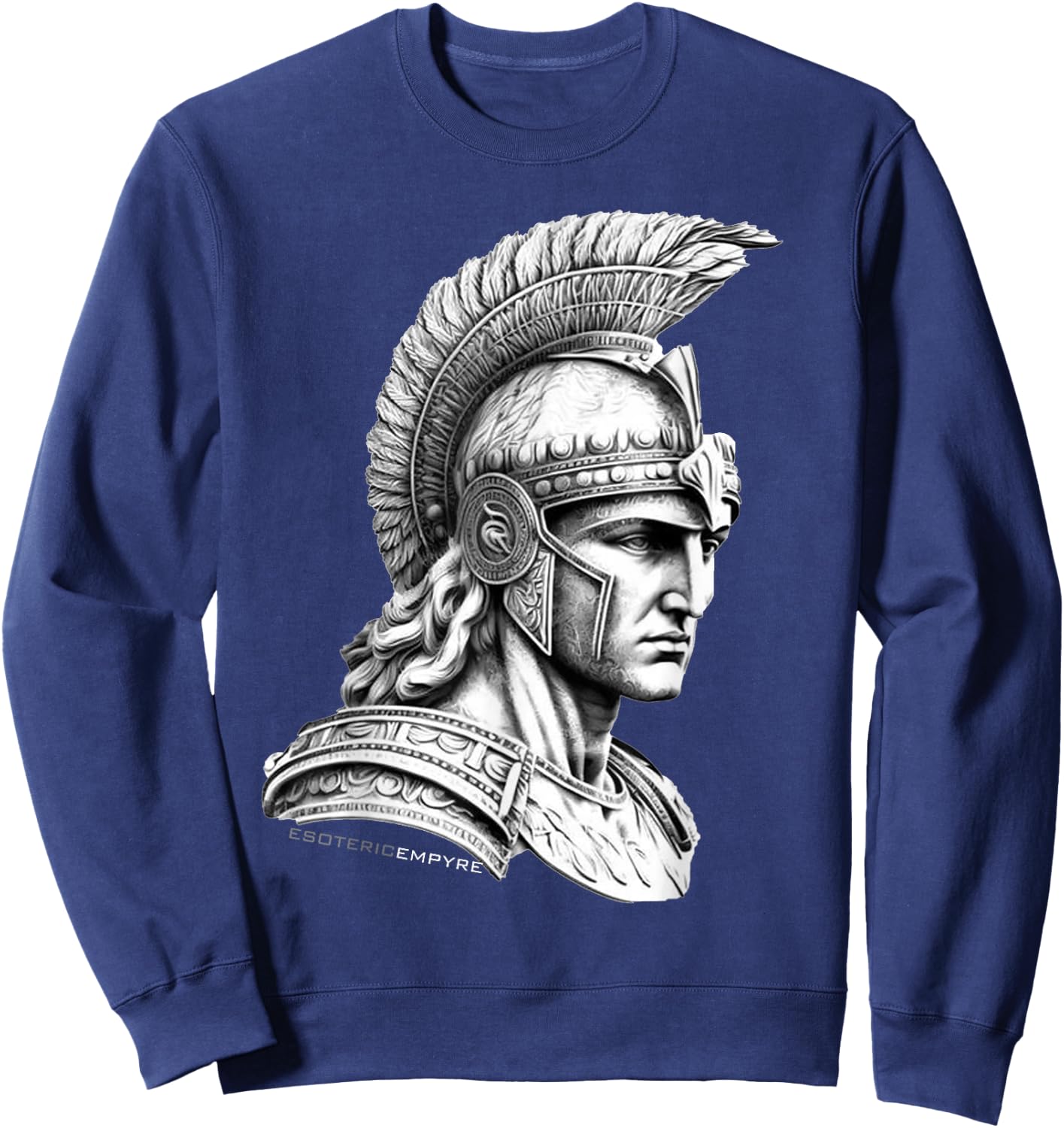 Esoteric Empyre Aries Greek God of War Mars - -Kids, Black, Small Sweatshirt - Sweatshirt | Navy