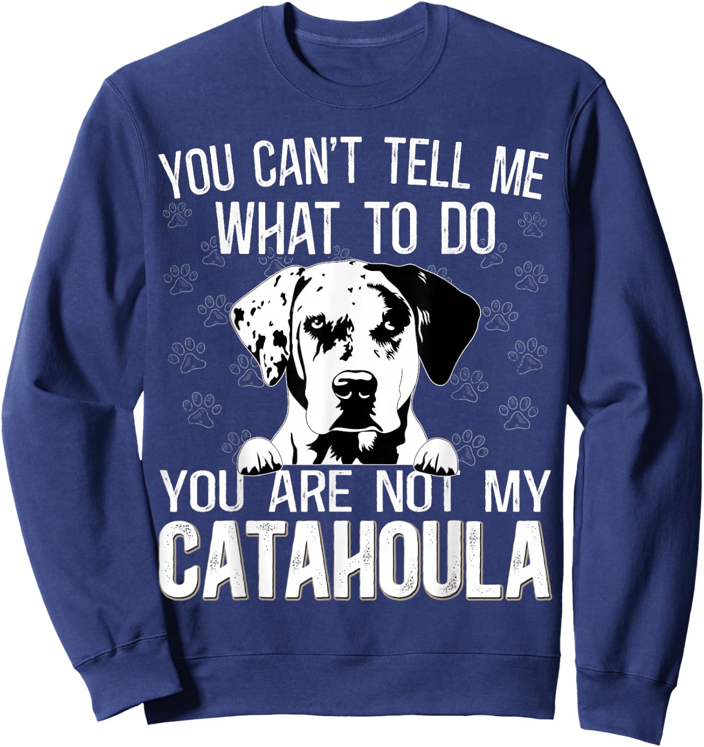 Leopard Hound Mama Toys Louisiana Catahoula Leopard Dog Sweatshirt - Sweatshirt | Navy