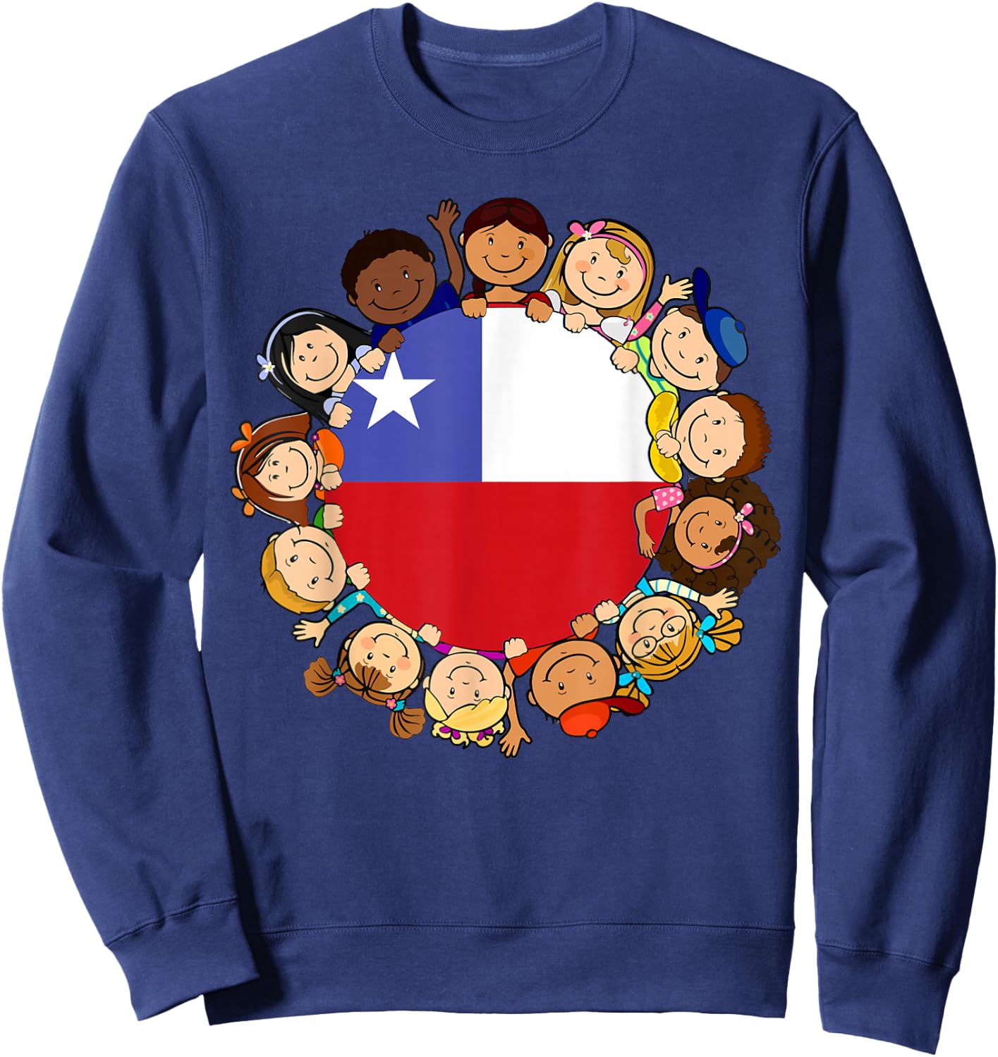 Chile Flag Hispanic Heritage Month Kids Boy Toddler Chilean Sweatshirt - Sweatshirt | Navy