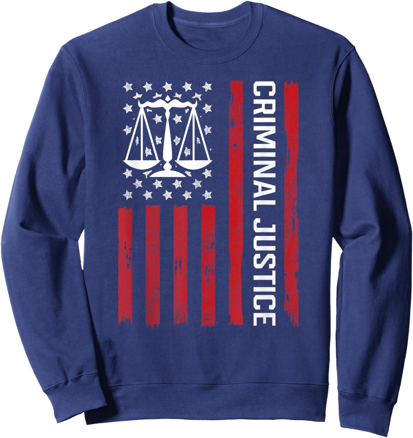 Criminal Justice Major College Student Graduate Graduation Sweatshirt - Sweatshirt | Navy