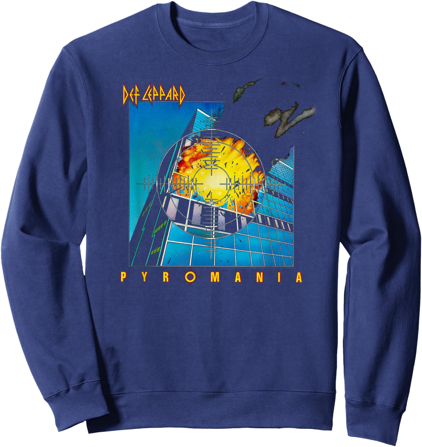 Def Leppard - Pyromania Album Sweatshirt - Sweatshirt | Navy