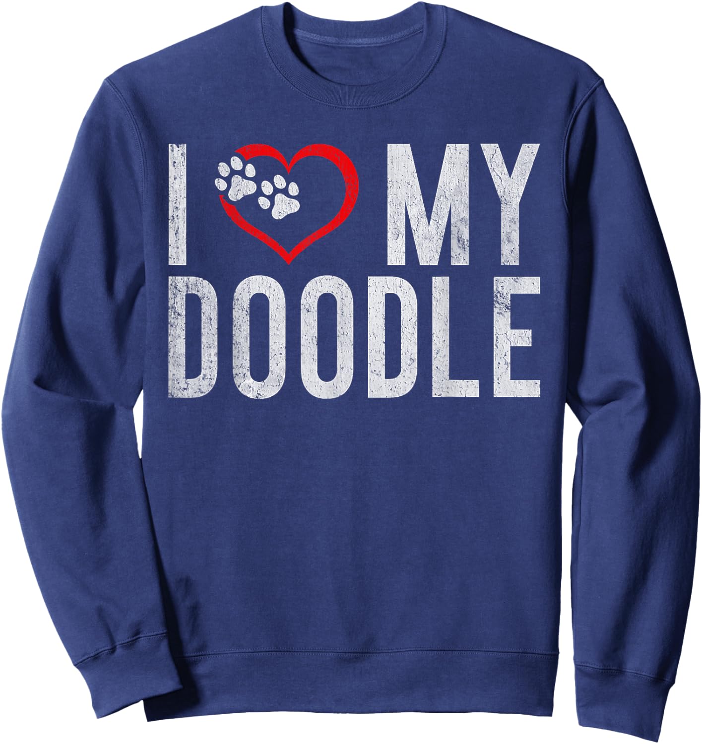 I love my Doodle Golden Doodle Sweatshirt - Sweatshirt | Navy