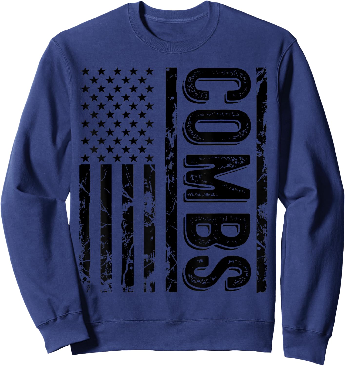 Combs Last Name Funny Surname Team Combs Family Reunion Sweatshirt - Sweatshirt | Navy