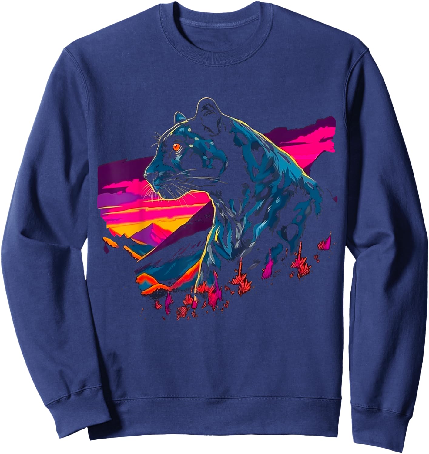 Pop Art Panther Sweatshirt - Sweatshirt | Navy