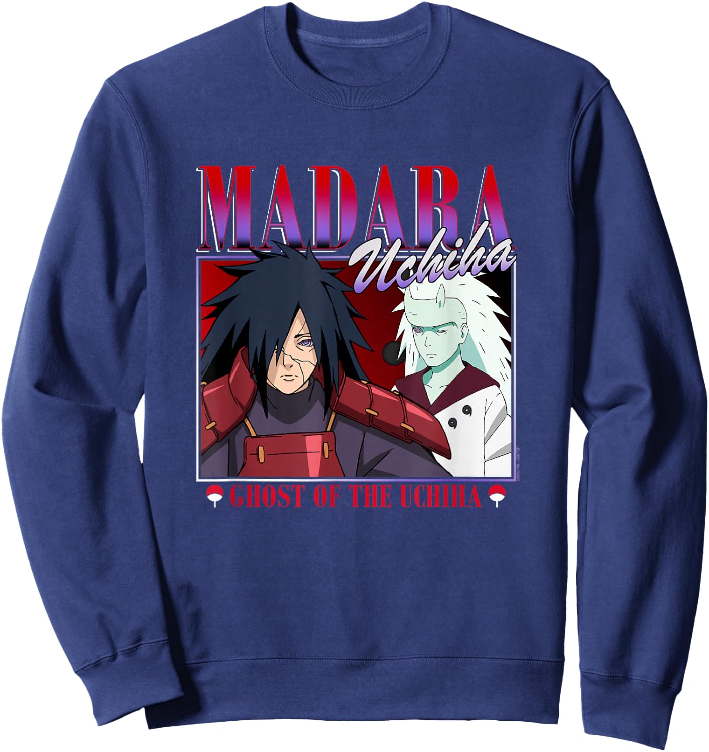 Naruto Shippuden Madara Uchiha 90's Edit Sweatshirt - Sweatshirt | Navy