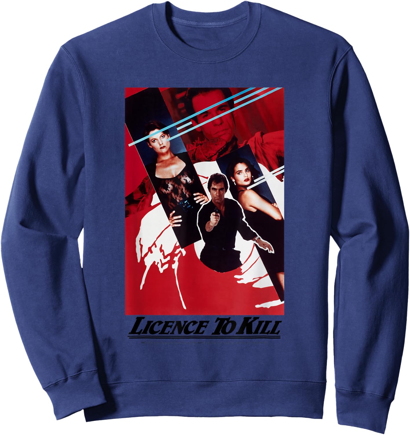 Official James Bond 007 Licence to Kill Sweatshirt - Sweatshirt | Navy