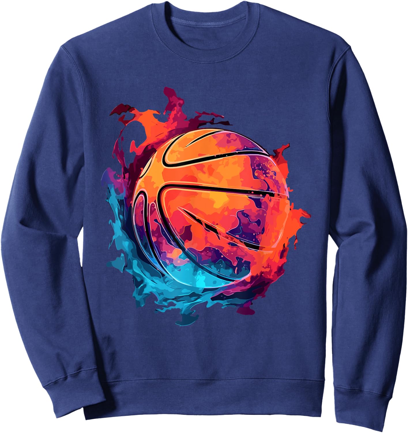 Colorful Basketball Player Outfit Slam Dunk Boys Sweatshirt - Sweatshirt | Navy