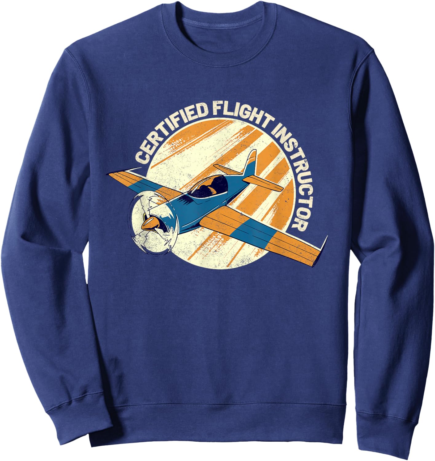 Certified Flight Instructor CFI Pilot Aircraft Instructor Sweatshirt - Sweatshirt | Navy