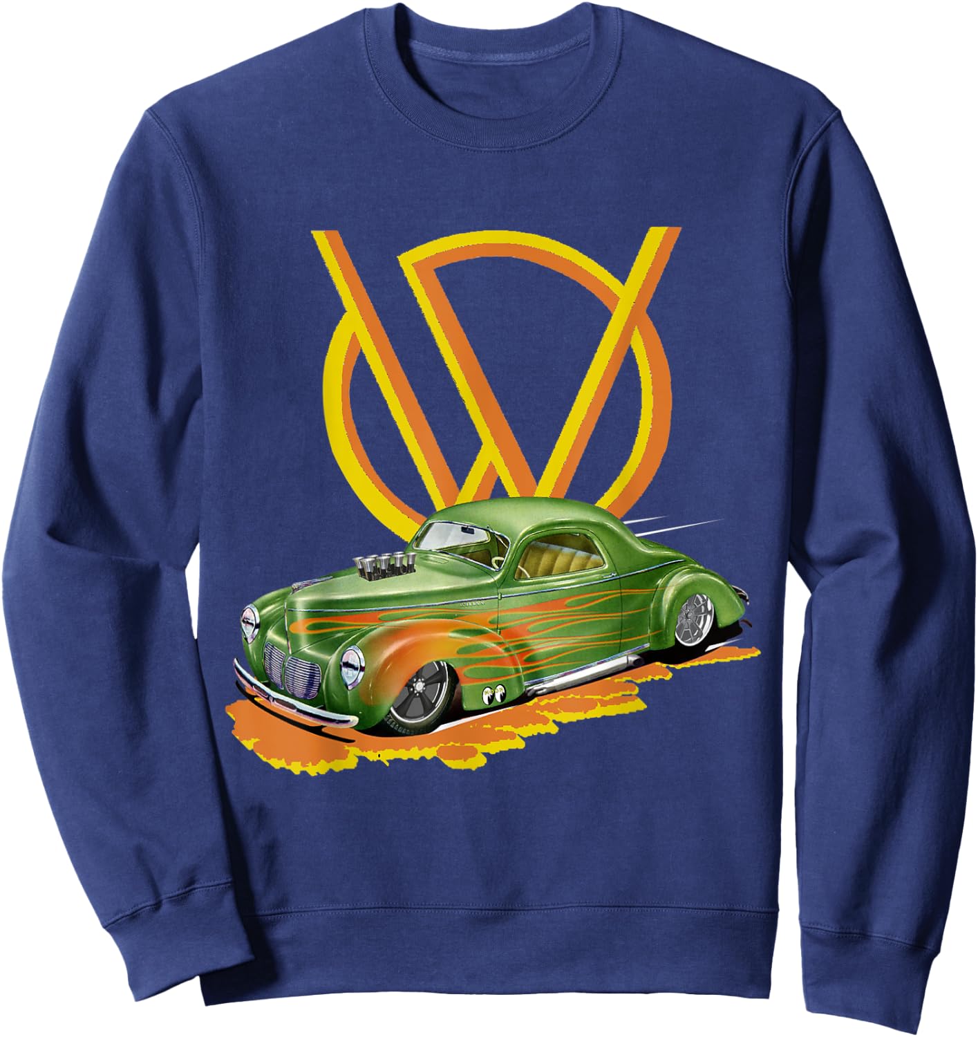 1940 Willys Hot Rod Business Coupe Speedway Model Sweatshirt - Sweatshirt | Navy