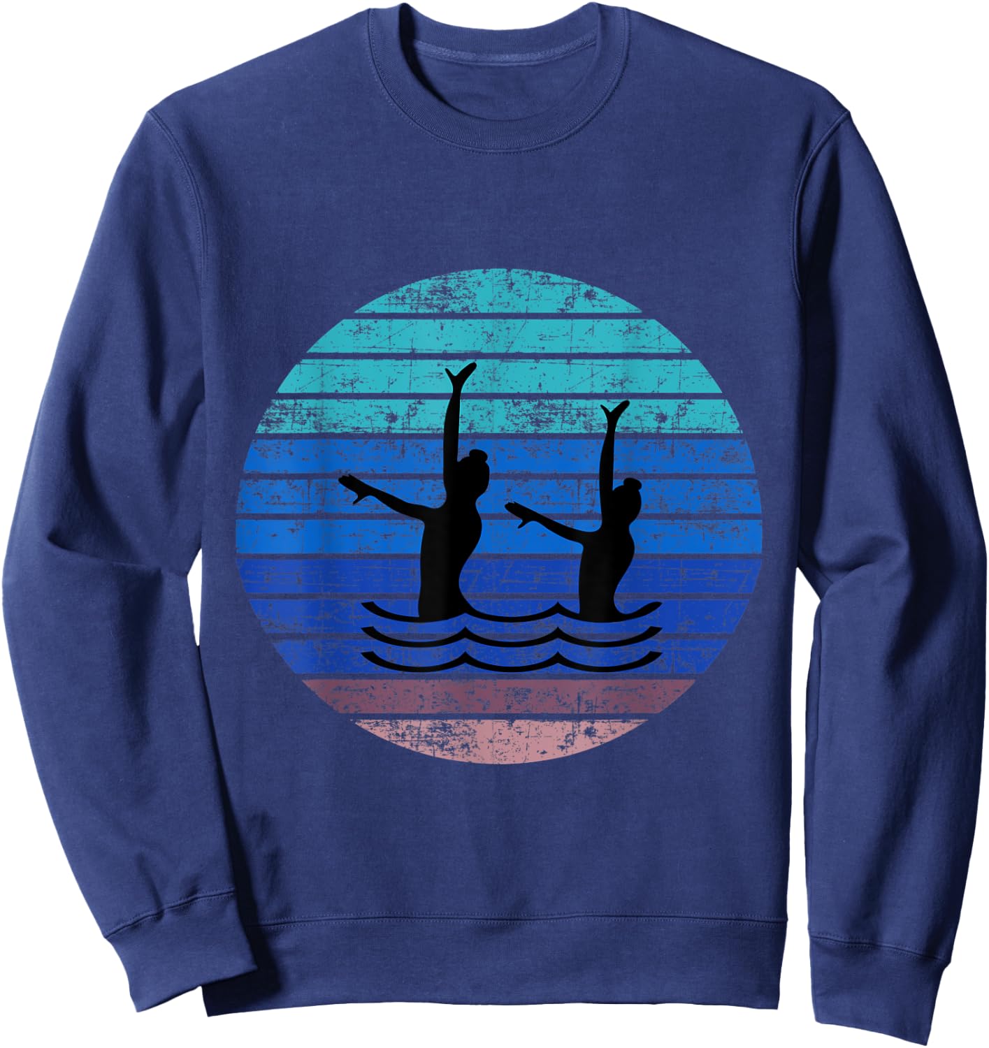 Synchron Swim Artistic Girls Synchronized Swimming Swimmers Sweatshirt - Sweatshirt | Navy
