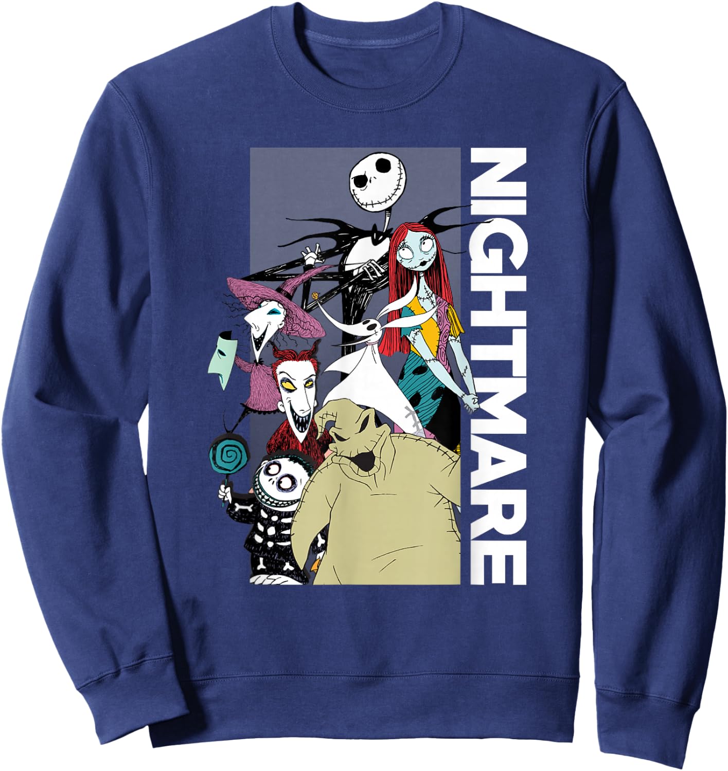 Disney The Nightmare Before Christmas Group Shot Poster Sweatshirt - Sweatshirt | Navy
