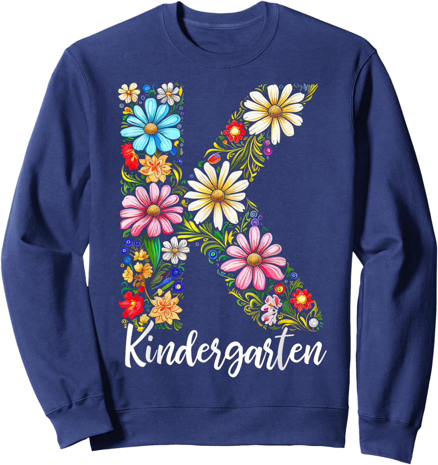 Kindergarten Teacher First Day of School Back to School Kids Sweatshirt - Sweatshirt | Navy