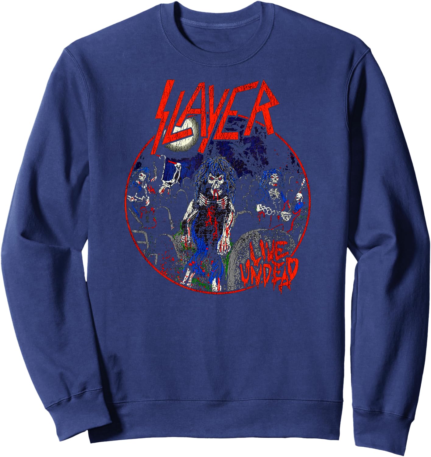Slayer – 80s Live Undead Sweatshirt - Sweatshirt | Navy