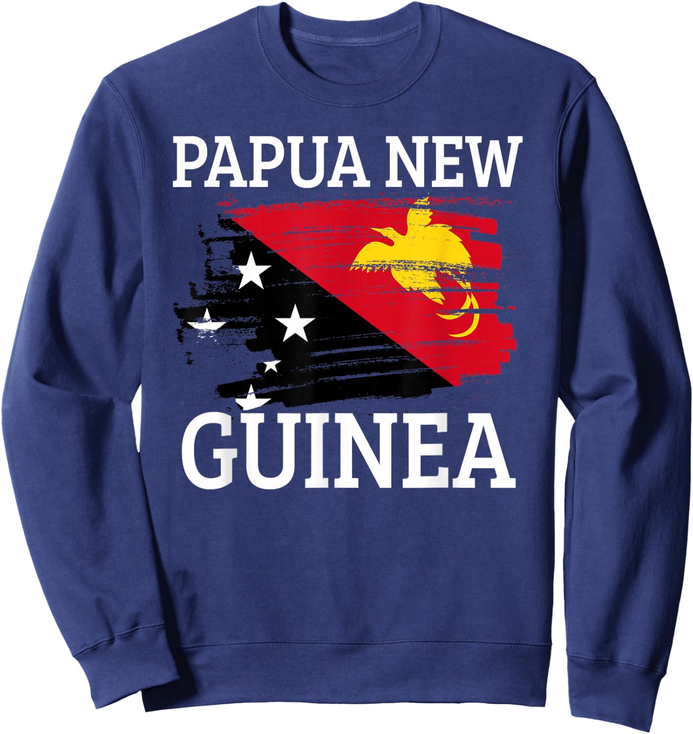 Papua New Guinea Flag Sweatshirt - Sweatshirt | Navy