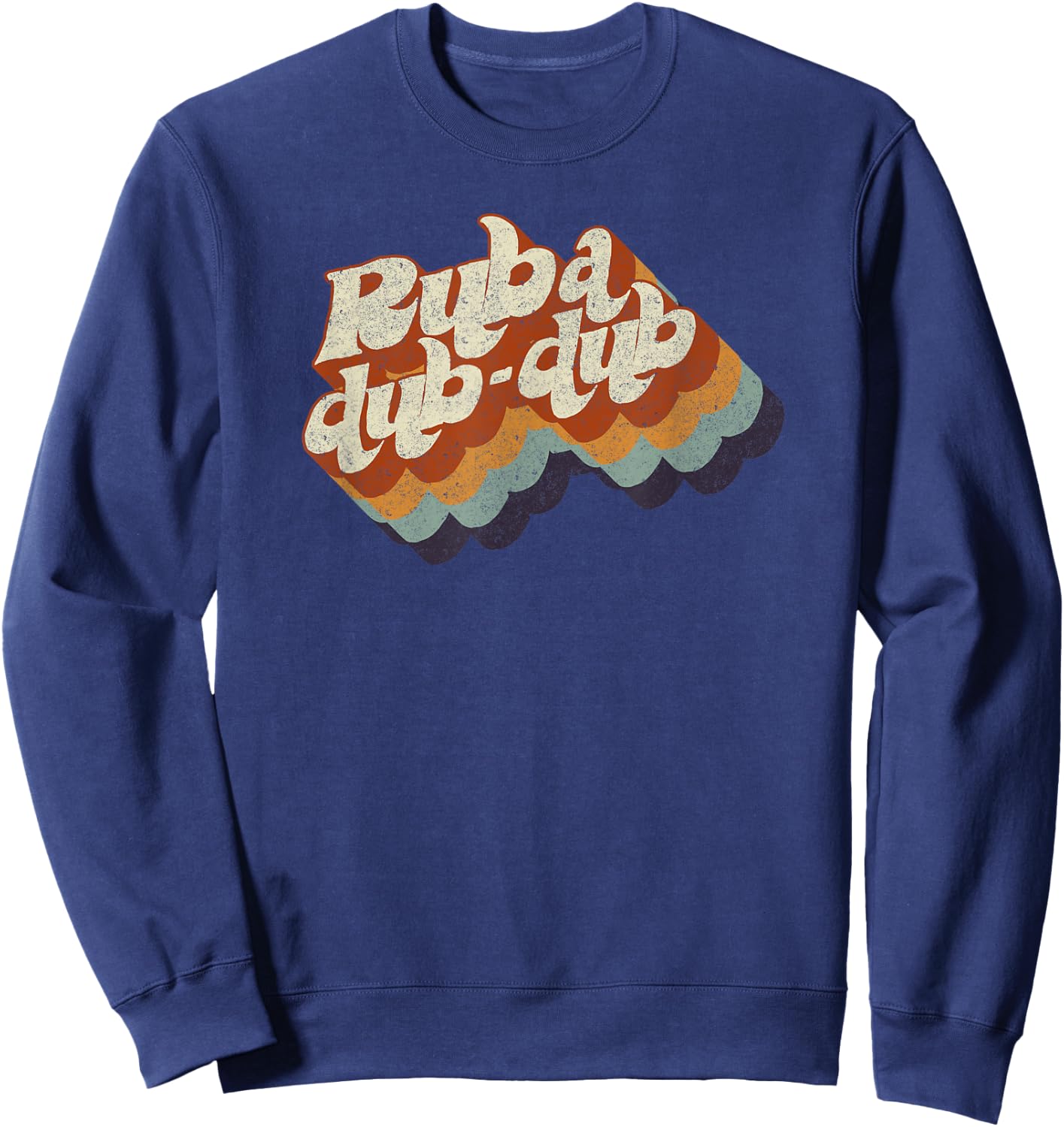Rub-a Dub-dub Big Funky Chunky and Loud Words Sweatshirt - Sweatshirt | Navy
