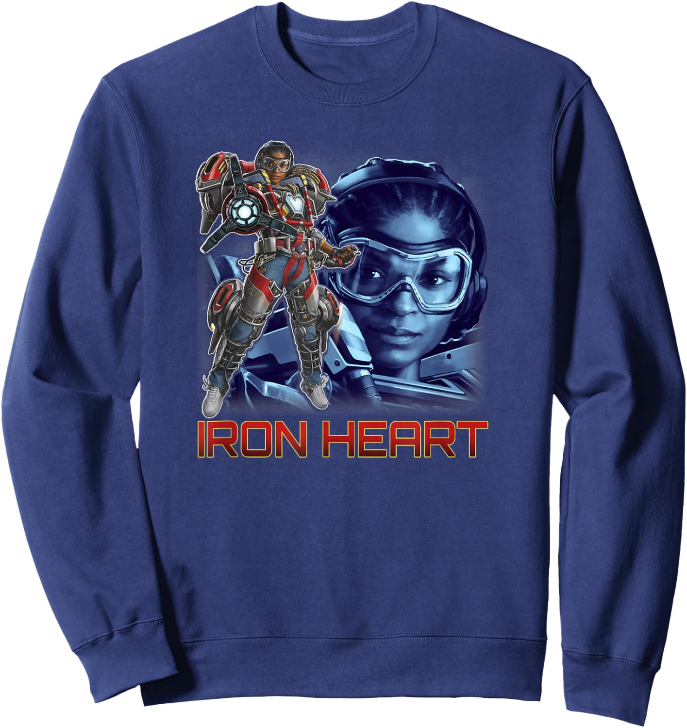 Marvel Black Panther: Wakanda Forever Ironheart Background Sweatshirt - Sweatshirt | Navy