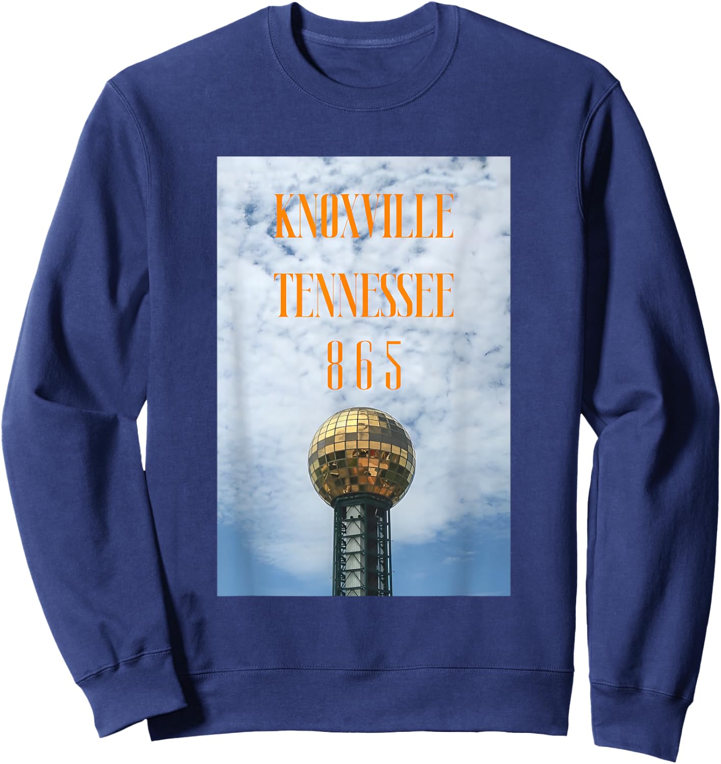 Sunsphere Tower Knoxville 865 Tennessee Travel Souvenir Sweatshirt - Sweatshirt | Navy