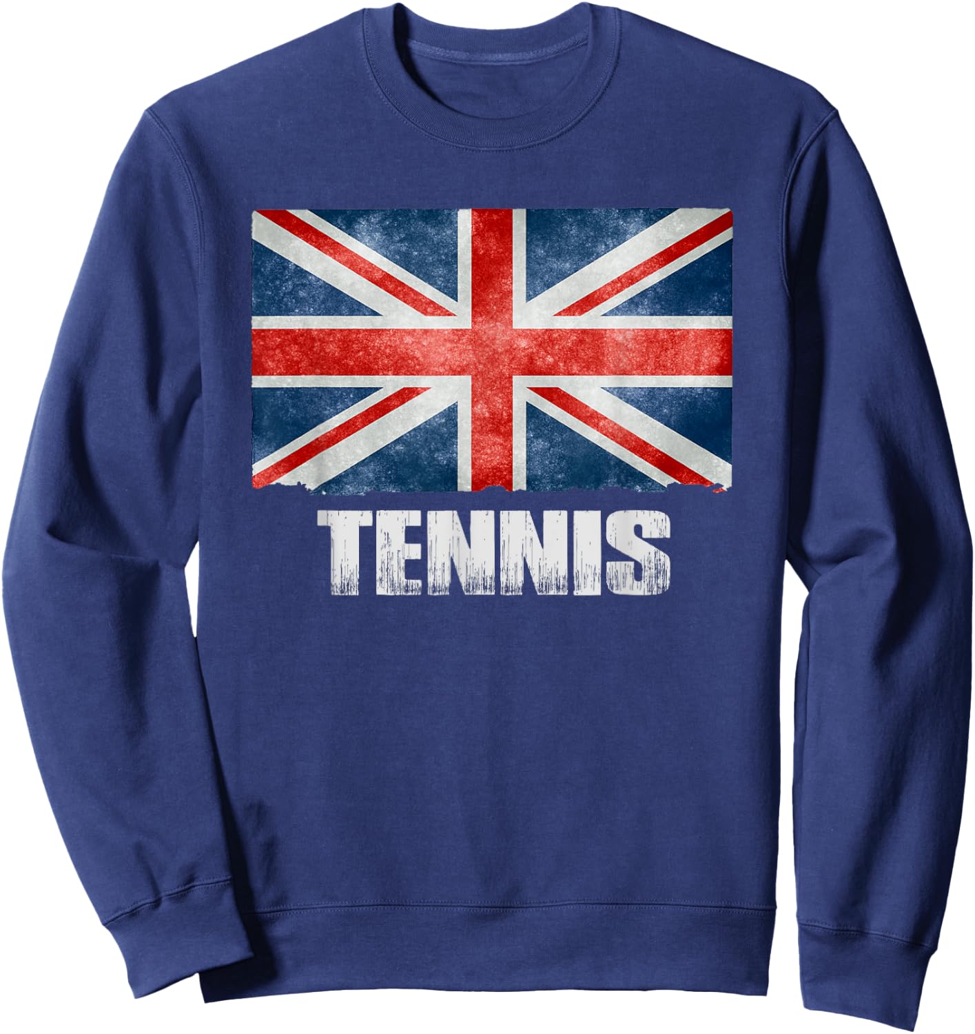 Great Britain UK Flag Tennis - Patriotic UK Tennis Gift Kids Men Sweatshirt - Sweatshirt | Navy