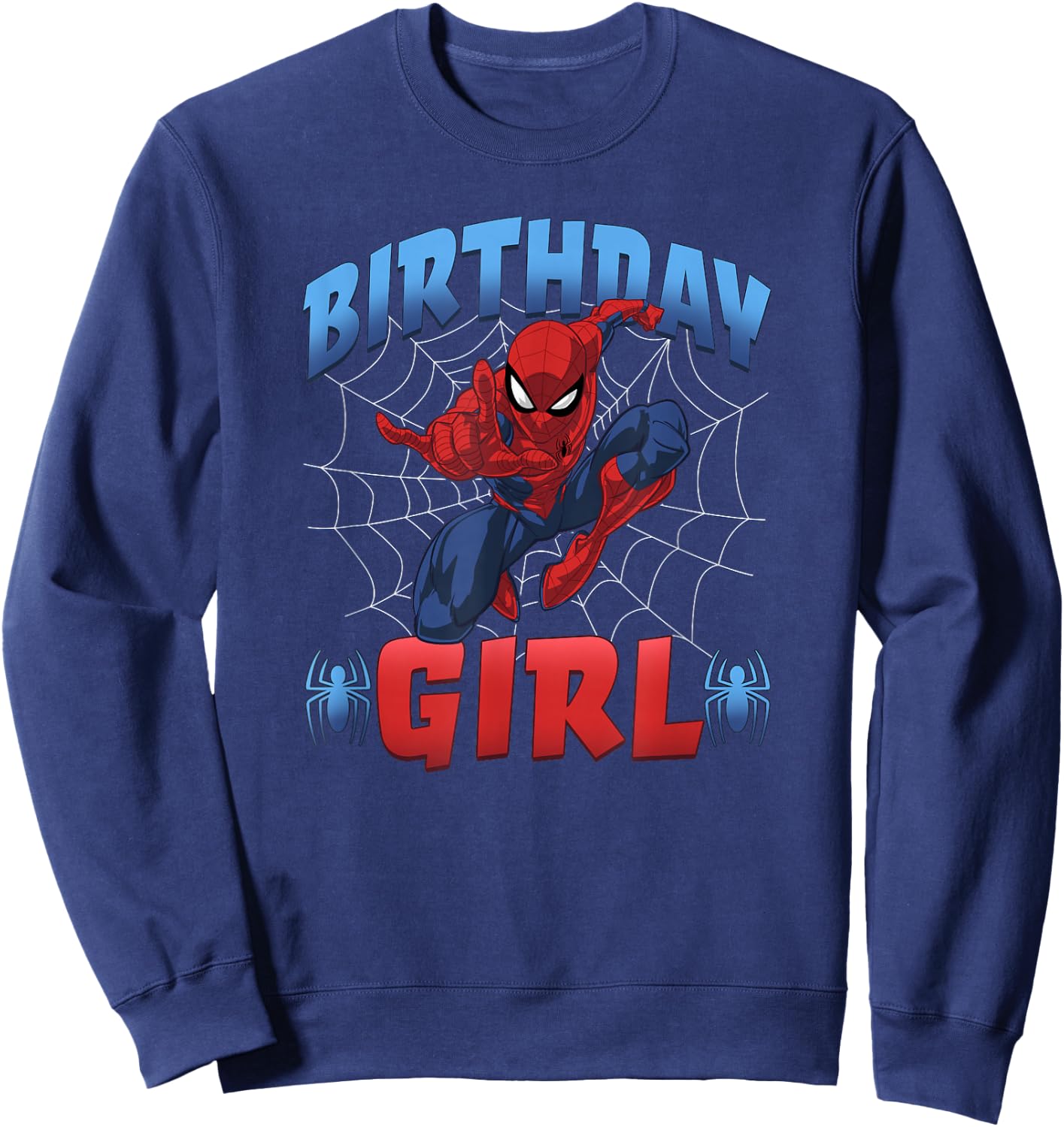 Marvel Spider-Man Birthday Girl Classic Sweatshirt - Sweatshirt | Navy