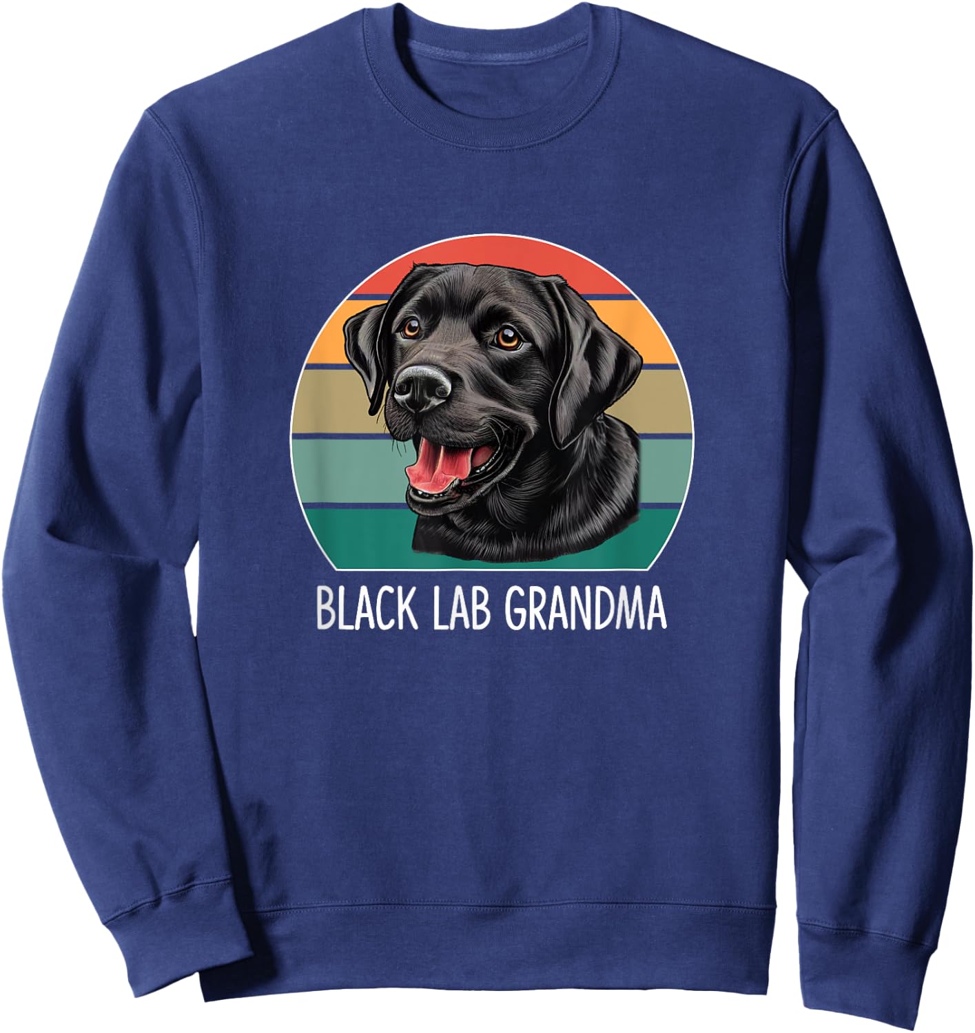 Black Lab Grandma Sweatshirt - Sweatshirt | Navy