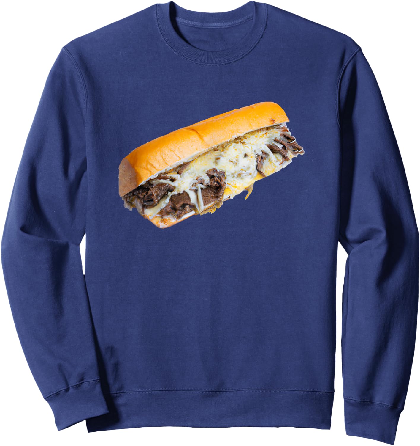 Philly Cheesesteak Sub Sweatshirt - Sweatshirt | Navy