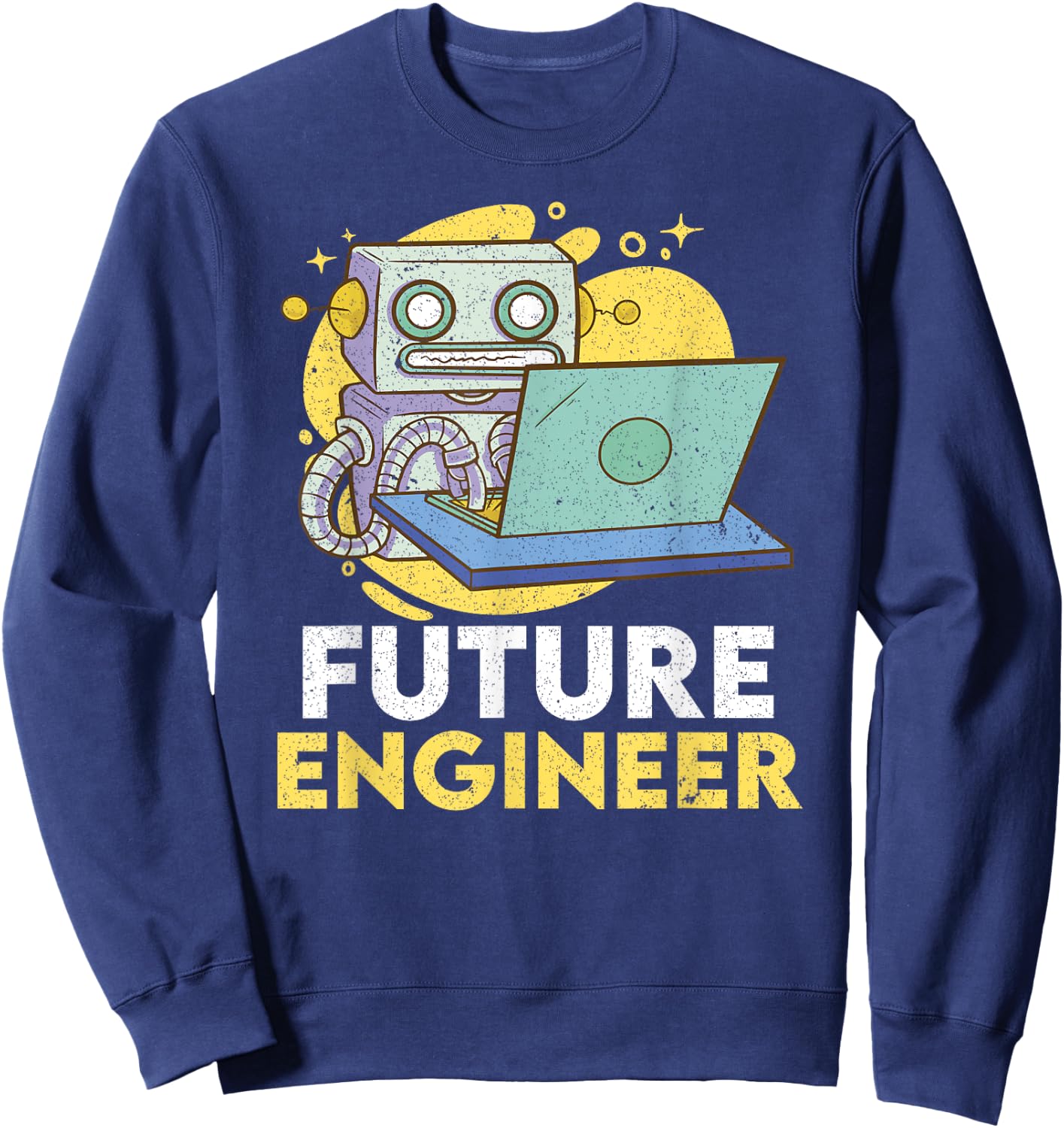 Future Engineer Robotics Robot Costume Engineer System Men's Sweatshirt - Sweatshirt | Navy