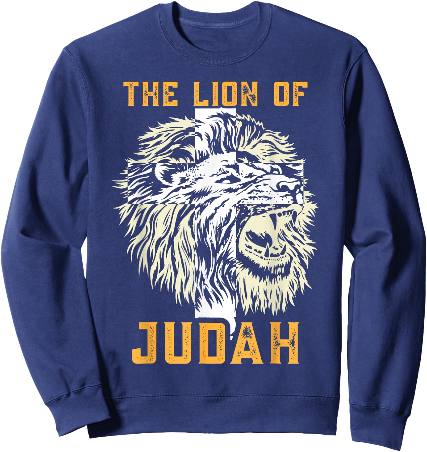 Jesus is The Lion of Judah from Genesis to Revelation Sweatshirt - Sweatshirt | Navy