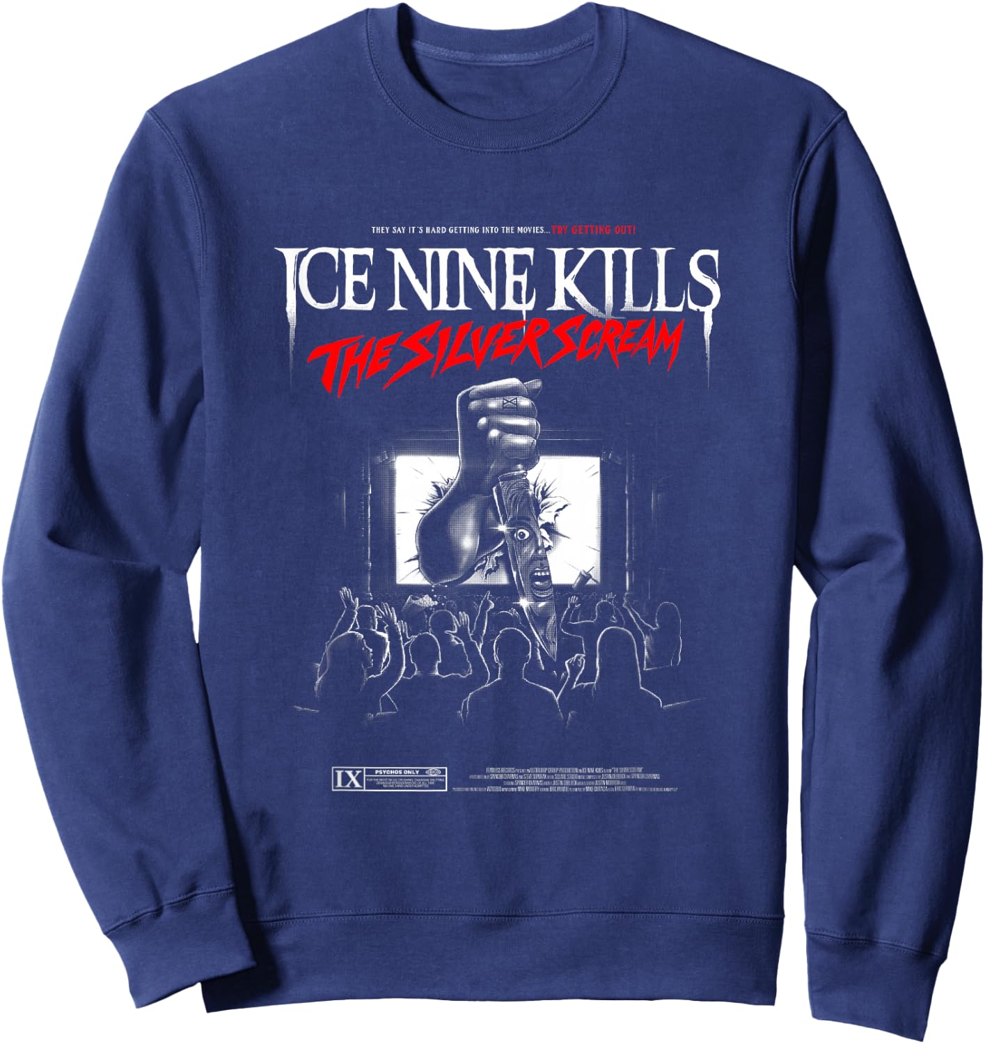 Ice Nine Kills - The Silver Scream Cover Sweatshirt - Sweatshirt | Navy