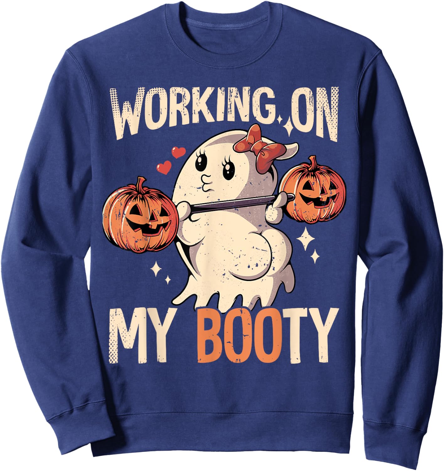 Working On My Booty Sweatshirt - Sweatshirt | Navy