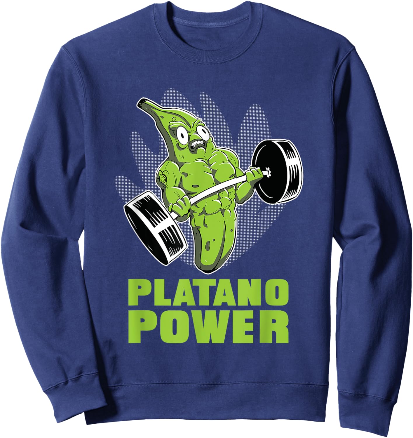 Dominican Republic Platano Power Sweatshirt - Sweatshirt | Navy