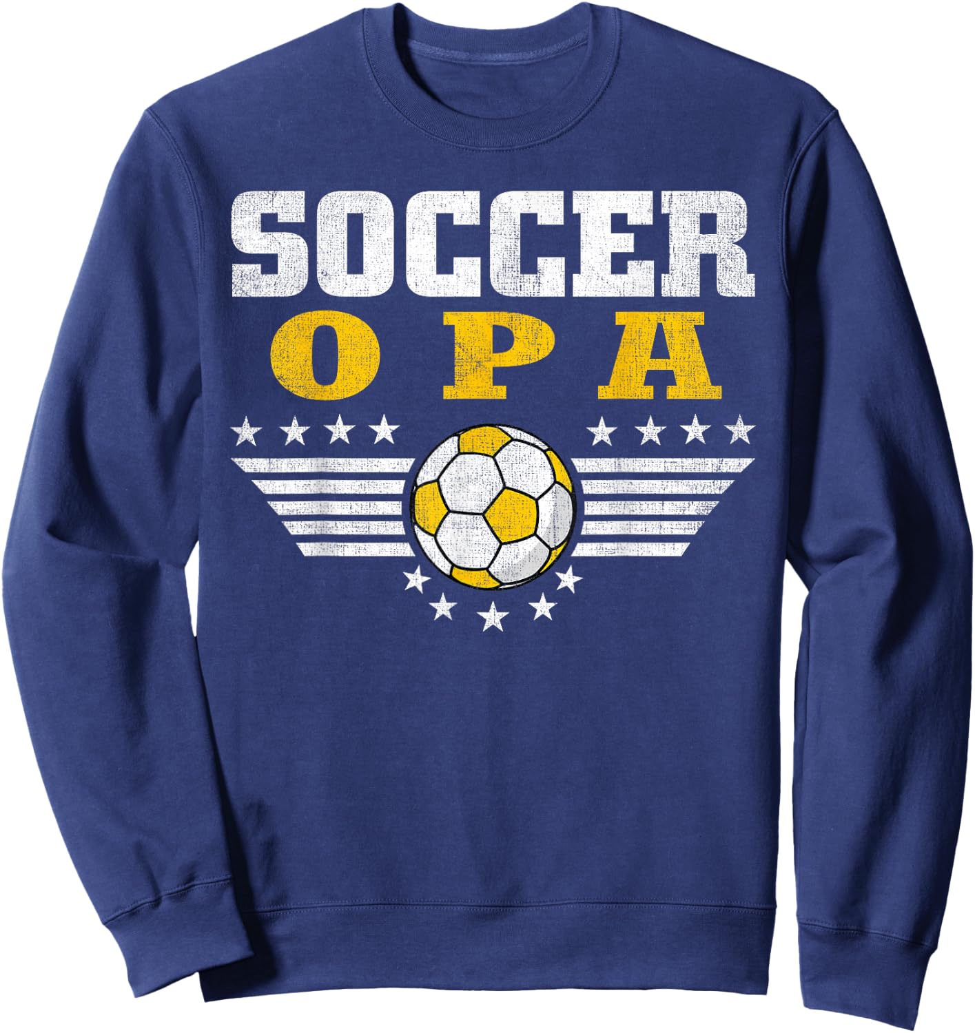 Soccer Opa - Soccer Player Funny Grandfather Soccer Sweatshirt - Sweatshirt | Navy
