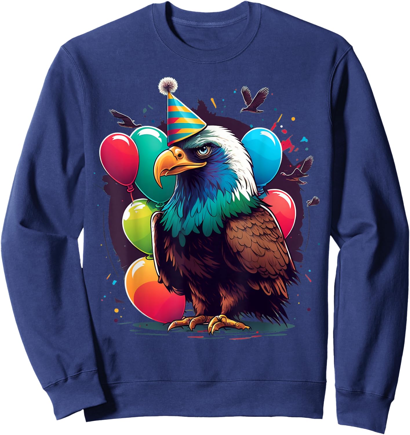 Celebration Eagle Event Birthday Party Eagle Sweatshirt - Sweatshirt | Navy