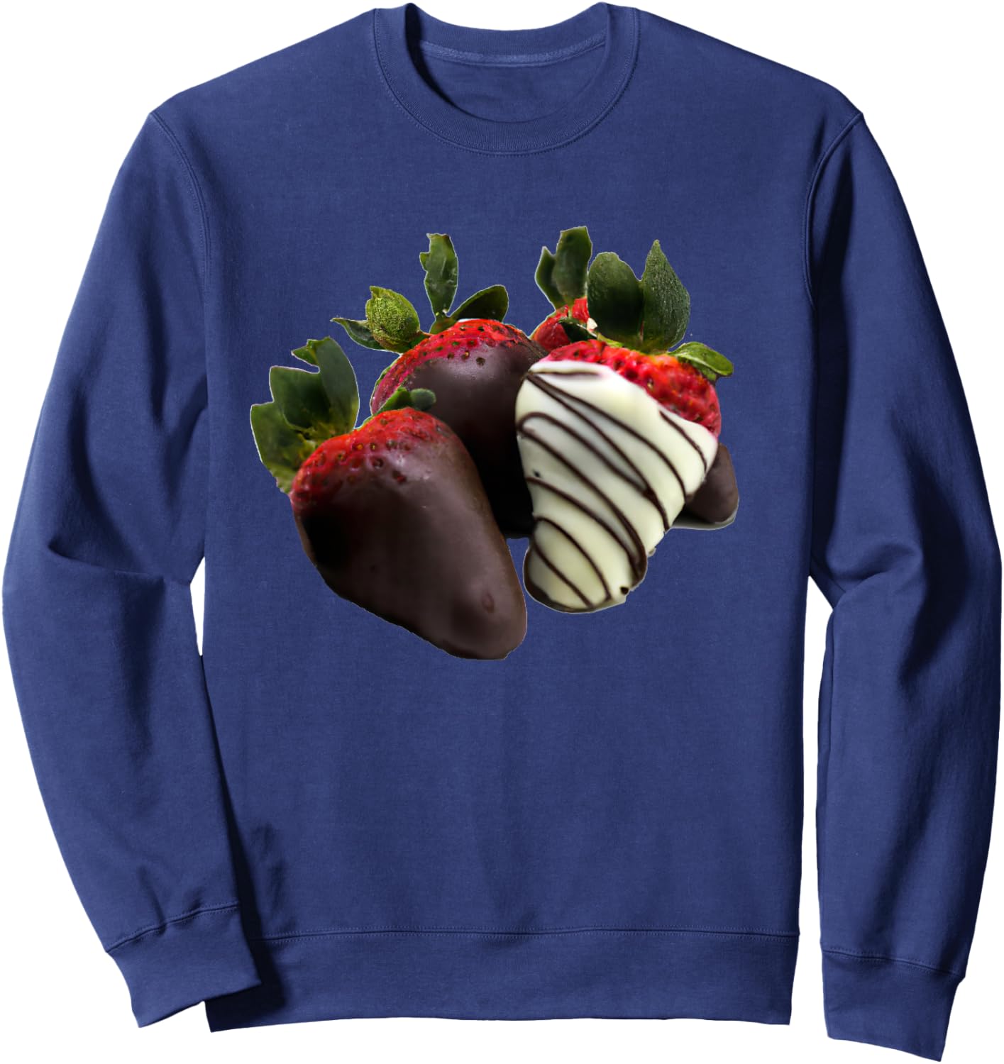Chocolate Covered Strawberries Sweatshirt - Sweatshirt | Navy