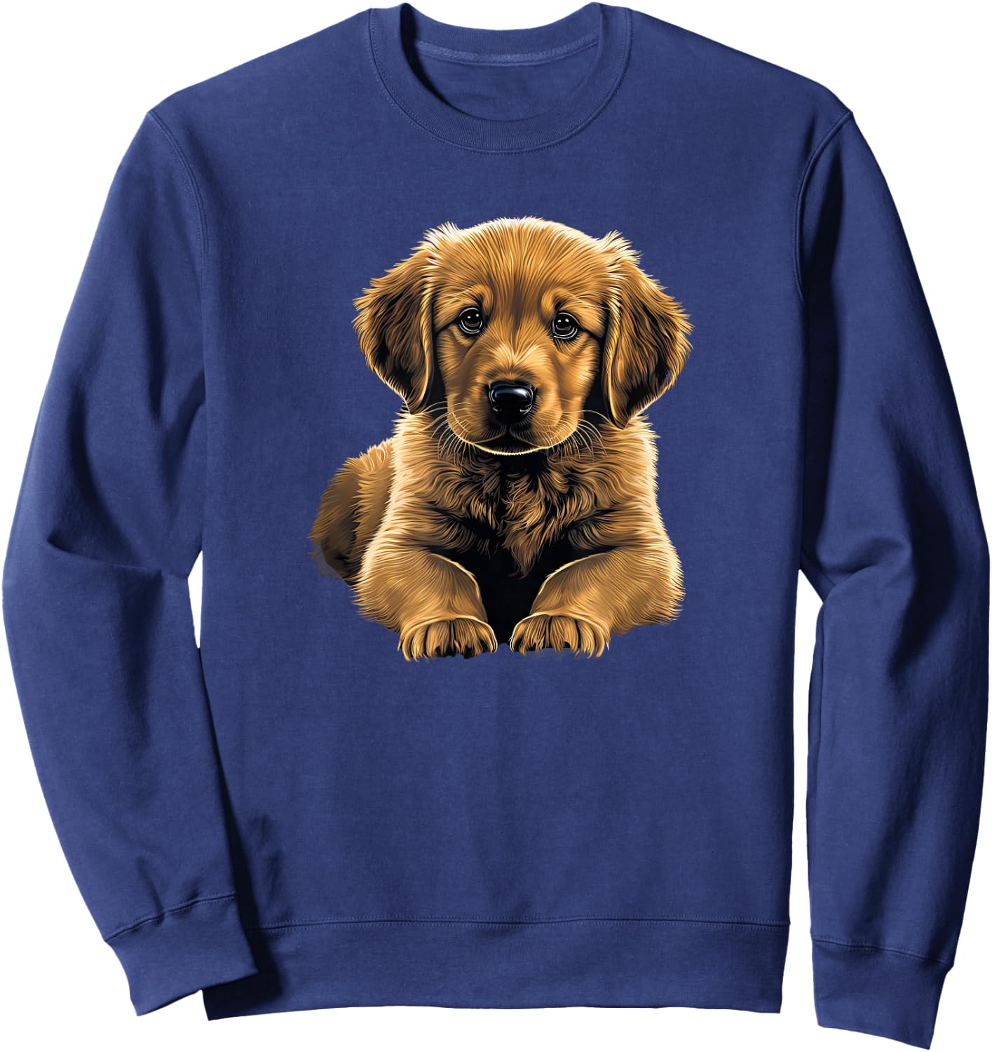 Funny Golden Retriever Puppy puppies Sweatshirt - Sweatshirt | Navy