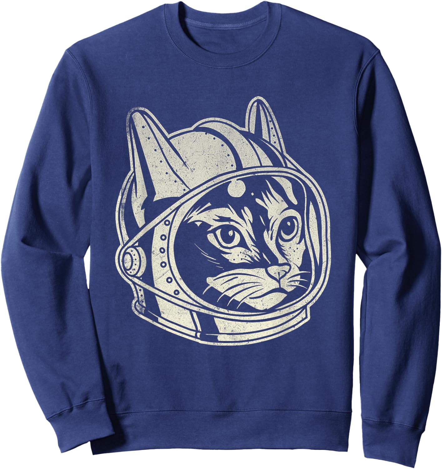 Astronaut Cat - Galaxy Animal Lover Pet Owner Veterinarian Women Kids Sweatshirt - Sweatshirt | Navy