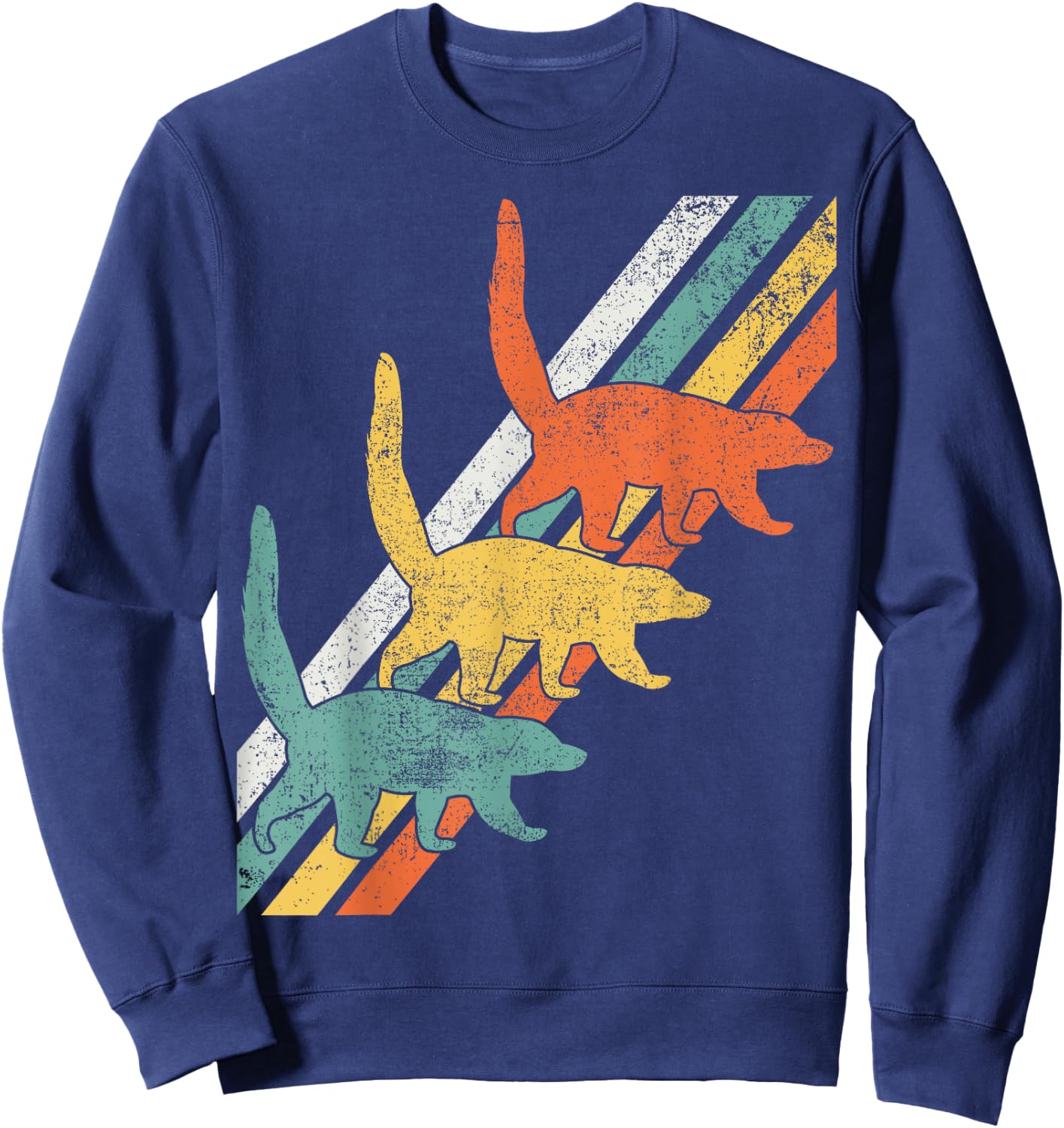Coati Coatimundi Coatis Retro Sweatshirt - Sweatshirt | Navy