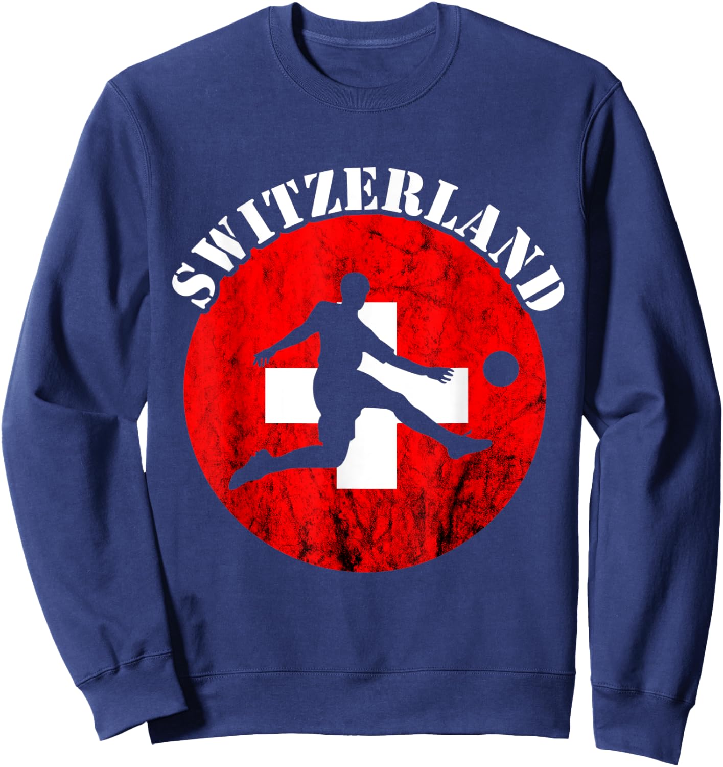 Switzerland Flag Swiss Football Team Swiss Flag Swiss Pride Sweatshirt - Sweatshirt | Navy