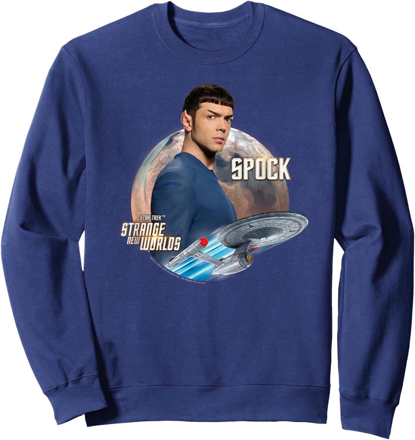 Star Trek Strange New Worlds Spock Sweatshirt - Sweatshirt | Navy