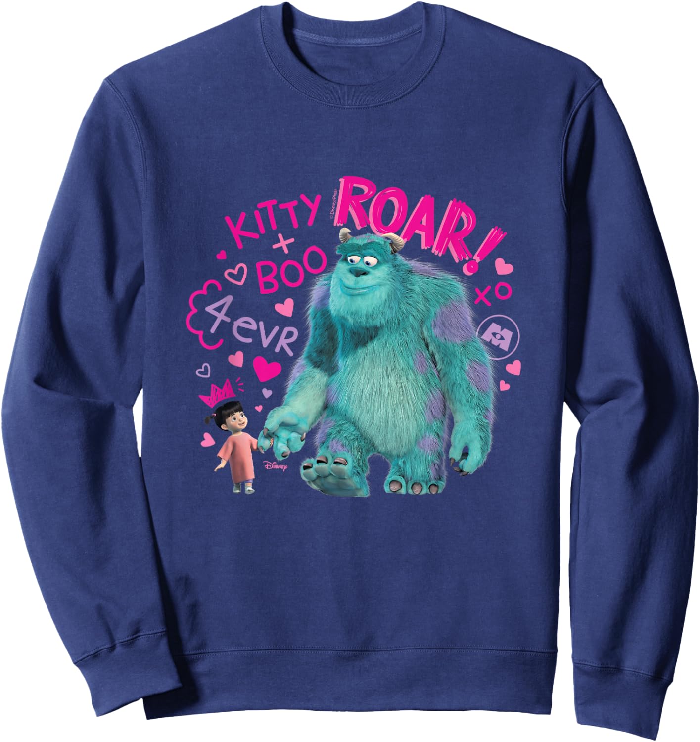 Monsters Inc - Kitty & Boo 4Evr Sweatshirt - Sweatshirt | Navy