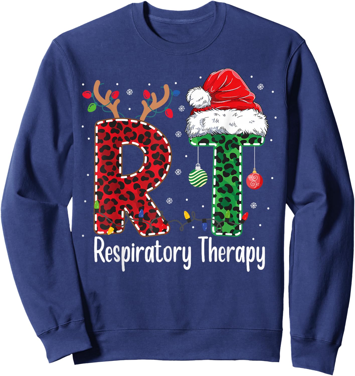 Respiratory Therapist funny christmas Future Nurse design Sweatshirt - Sweatshirt | Navy