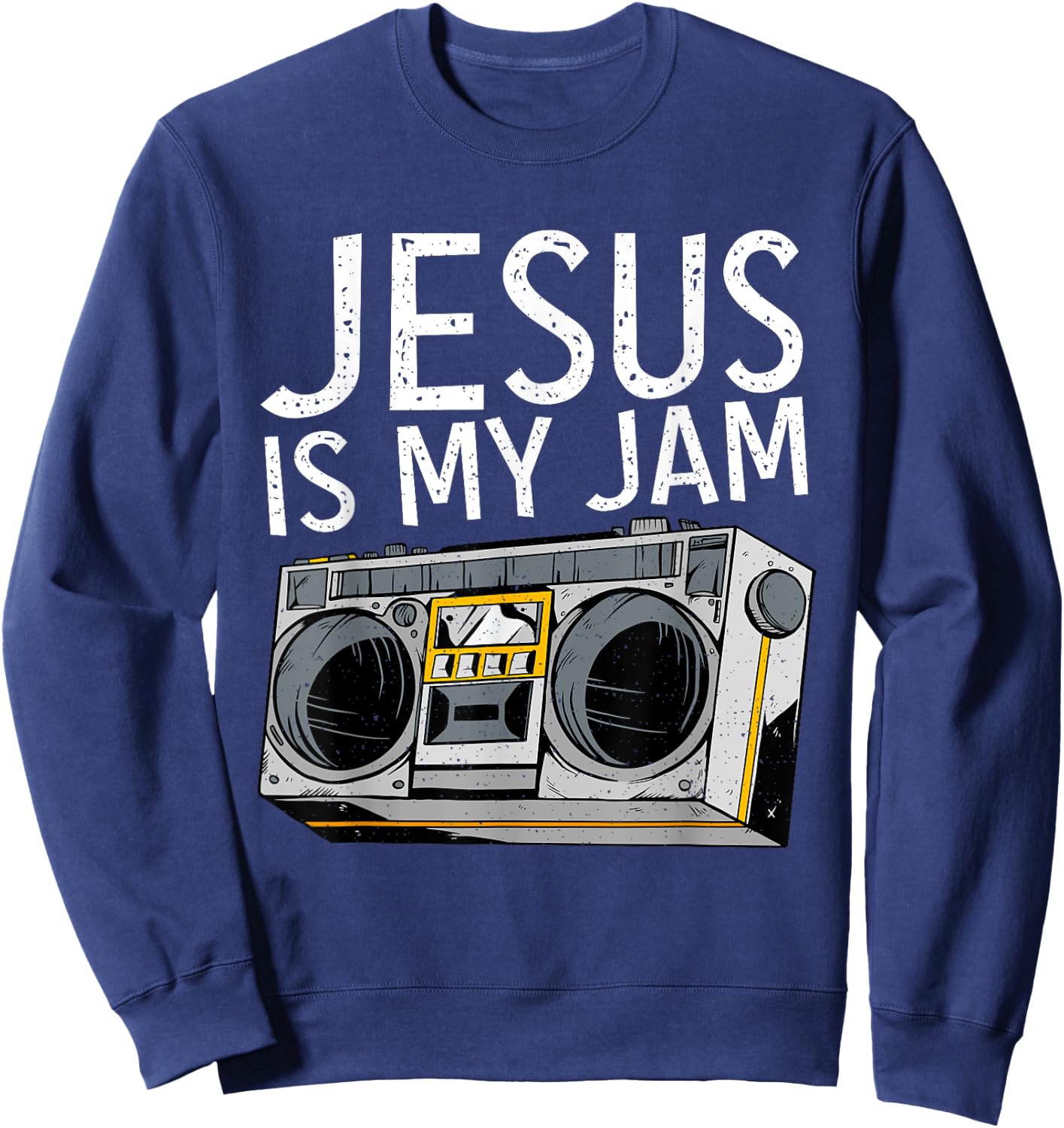 Jesus is my jam God Religious Sweatshirt - Sweatshirt | Navy