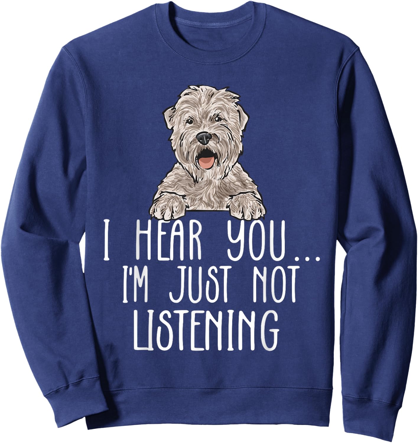Wheaten Terrier Soft Coated Wheaten Terrier Sweatshirt - Sweatshirt | Navy