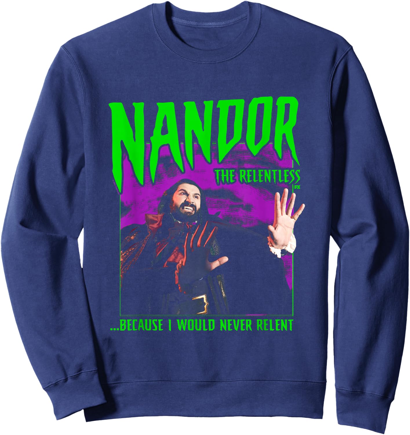 What We Do in The Shadows Nandor The Relentless Sweatshirt - Sweatshirt | Navy