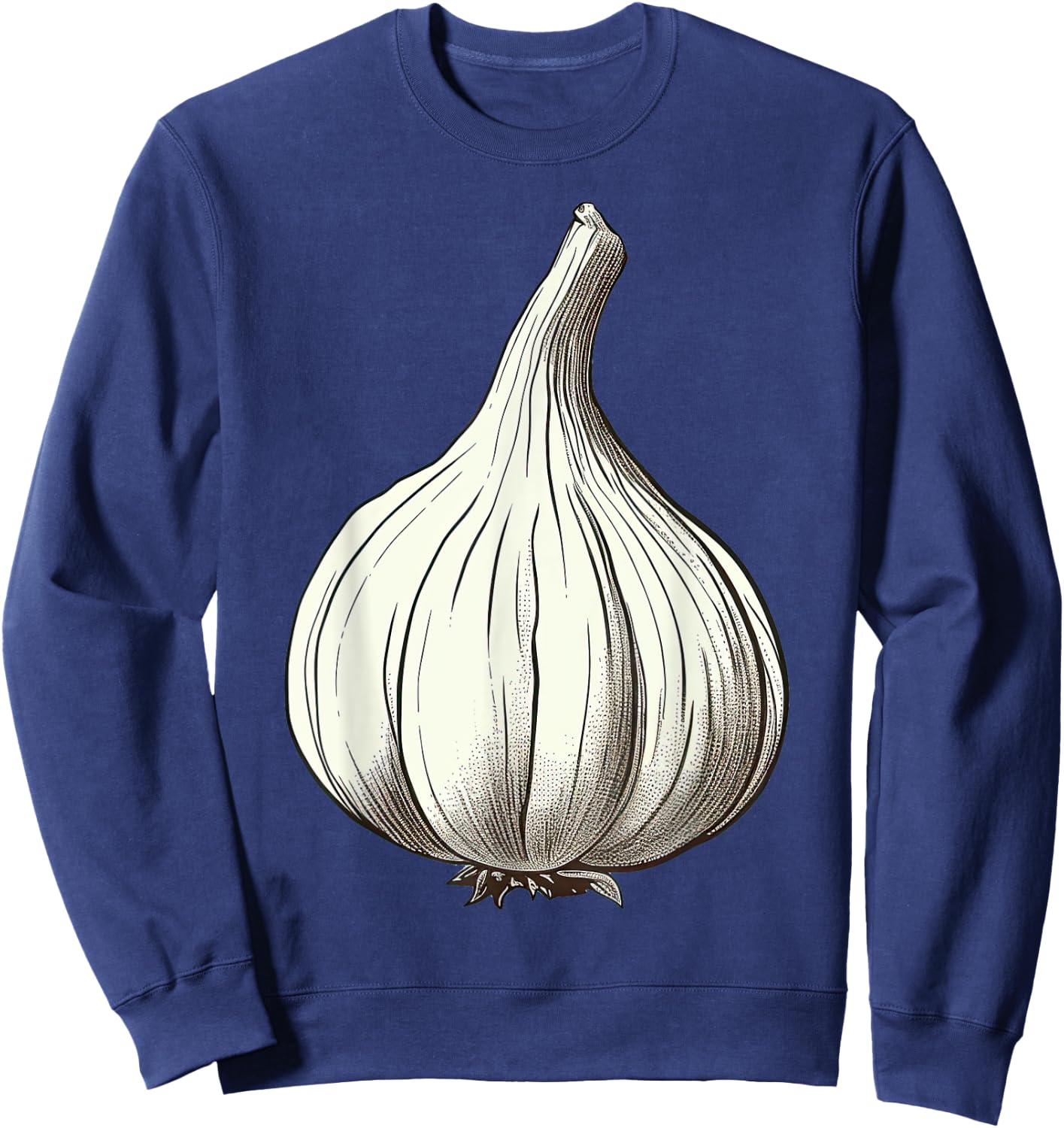 Garlic Lazy Easy Funny Matching Halloween Costume Sweatshirt - Sweatshirt | Navy