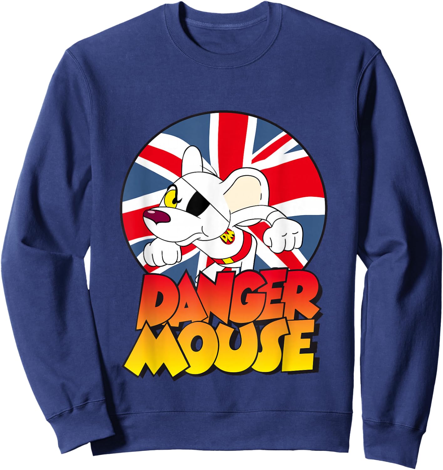 Danger Mouse Union Jack Circle Sweatshirt - Sweatshirt | Navy