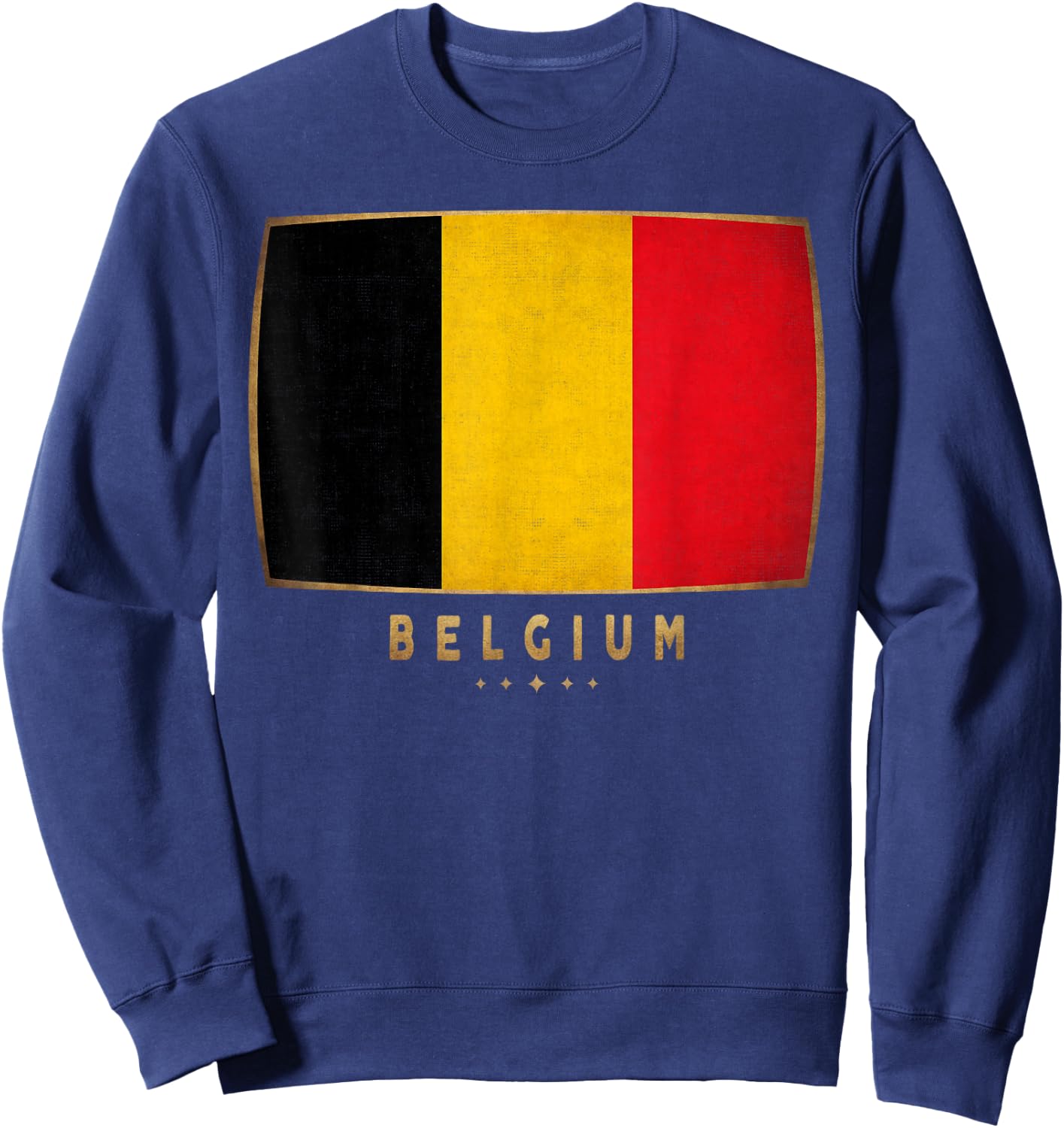 Belgium Flag - Funny Belgium Jersey Women Kids Sweatshirt - Sweatshirt | Navy