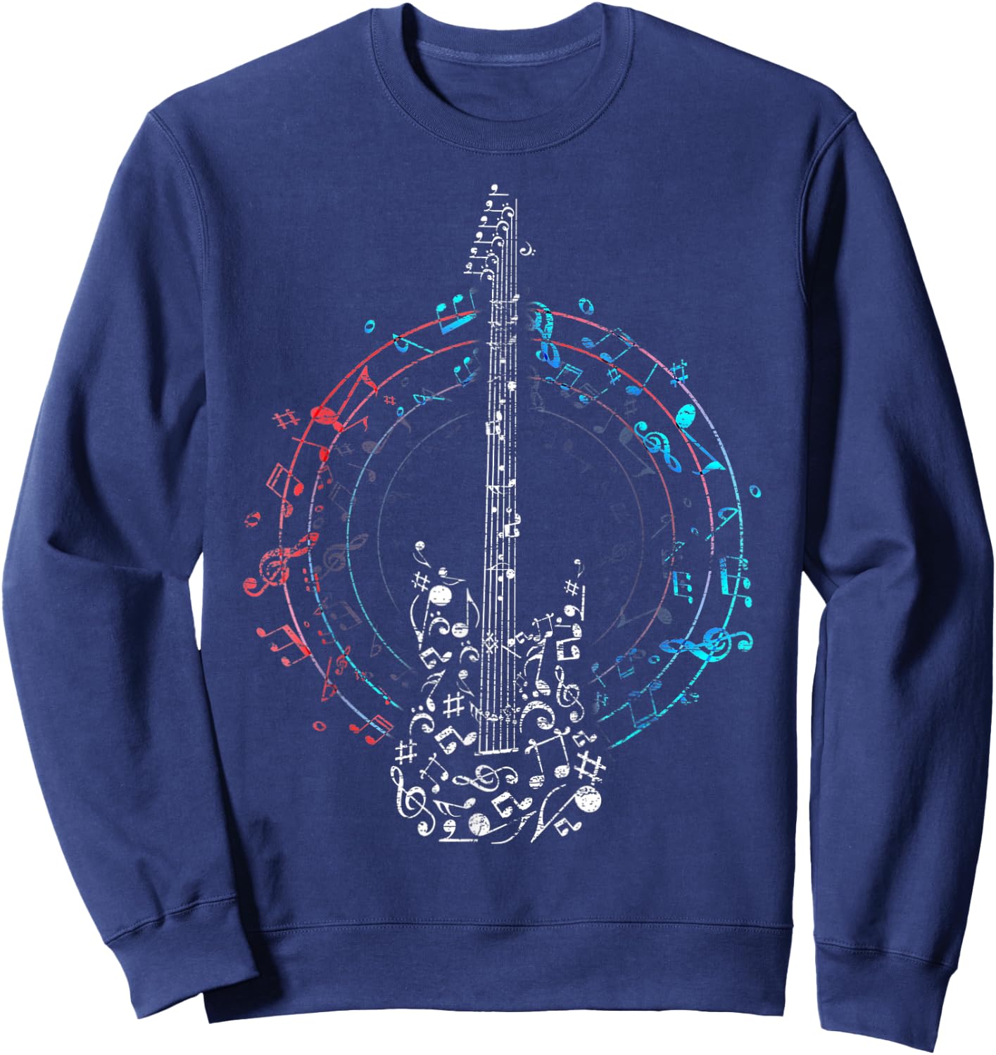 Clef as a guitar Sweatshirt - Sweatshirt | Navy