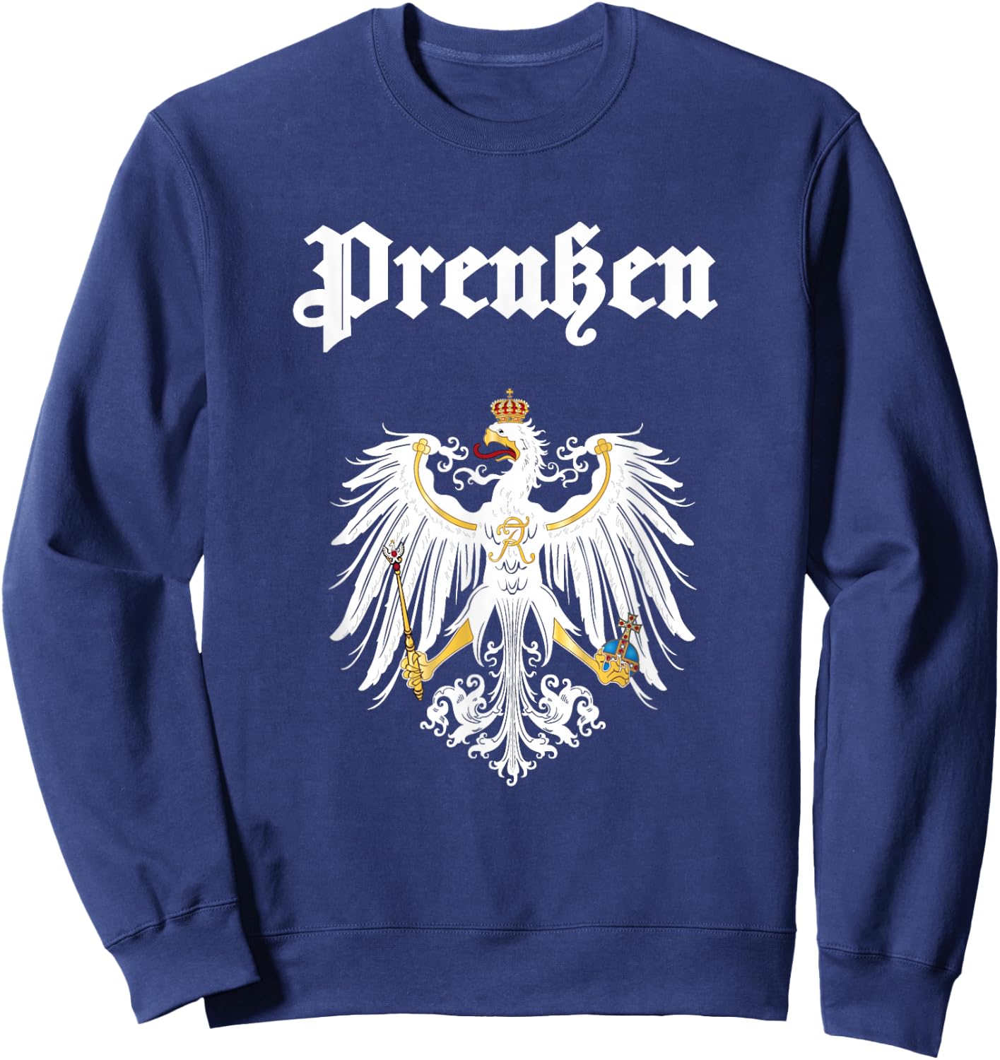 Kingdom of Prussia Eagle - East Prussia Coat of Arms Sweatshirt - Sweatshirt | Navy