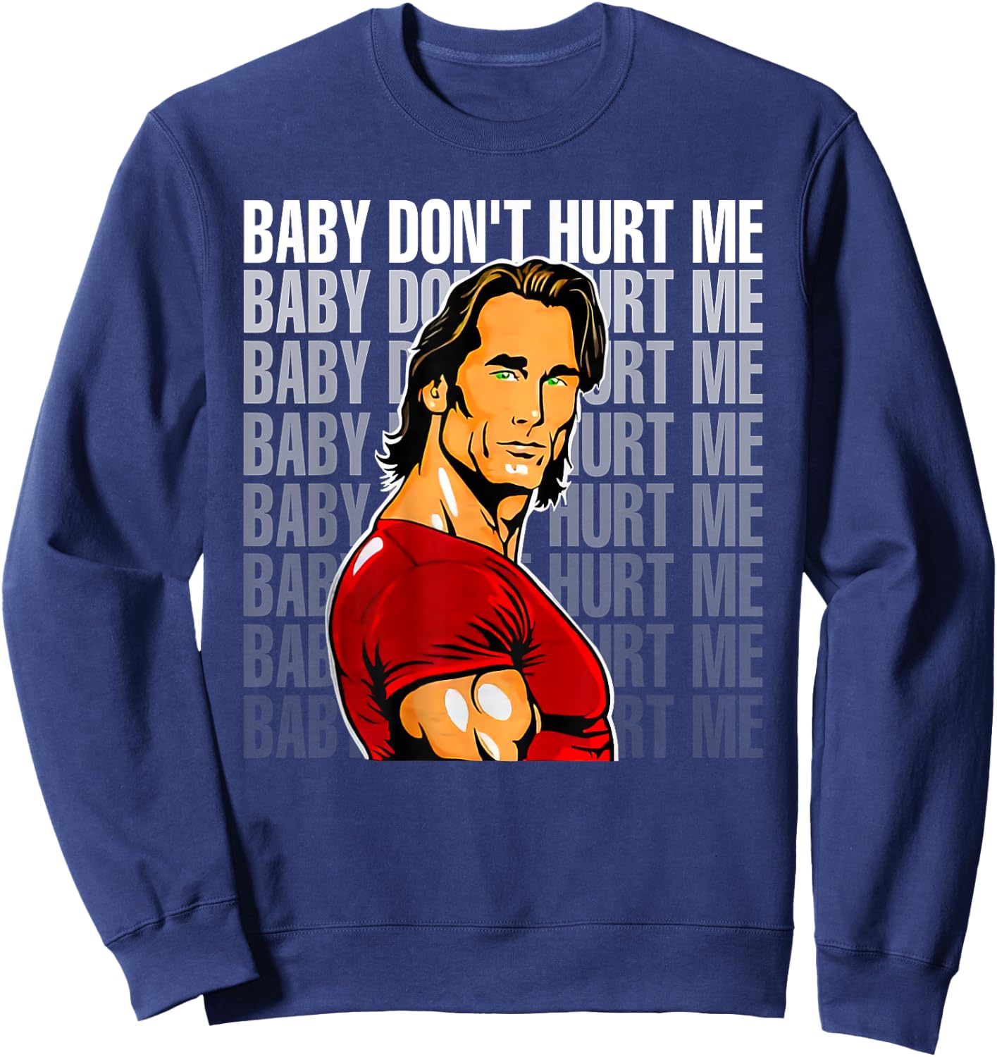 Baby Don't Hurt Me Funny Meme Boys Sweatshirt - Sweatshirt | Navy